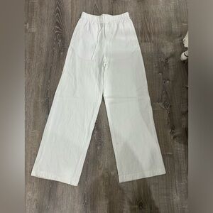 H&M White loose pants